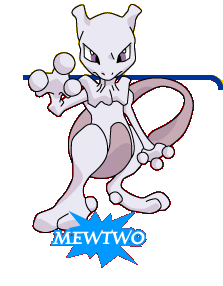 Pokémon Silver Version Render (Official Game Page - Pokémon.com): Mewtwo Hovered over