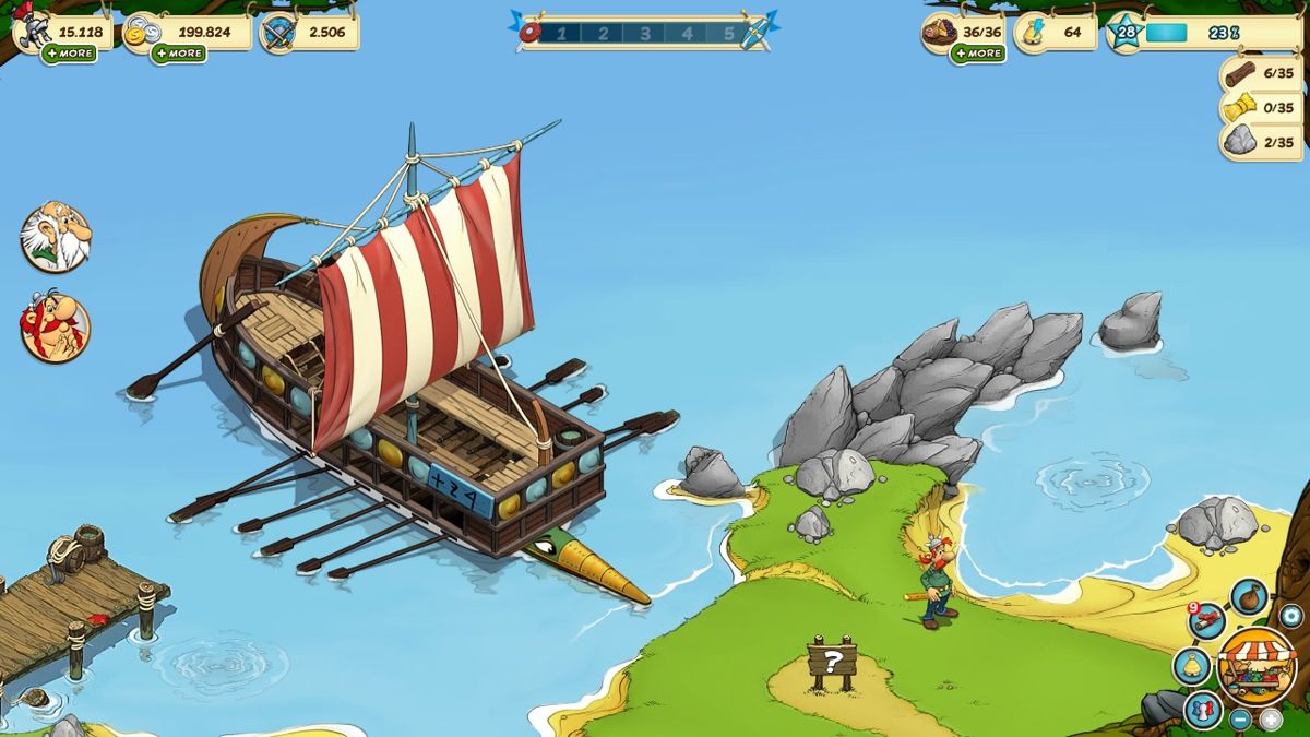 Asterix & Friends Screenshot (Screenshots): Phoen ship Phoen = Phoenician