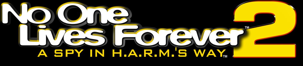 No One Lives Forever 2: A Spy in H.A.R.M.'s Way Logo (No One Lives Forever 2 Fansite Kit): Black
