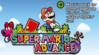 Super Mario Advance Logo (Official Game Page - Nintendo.com)