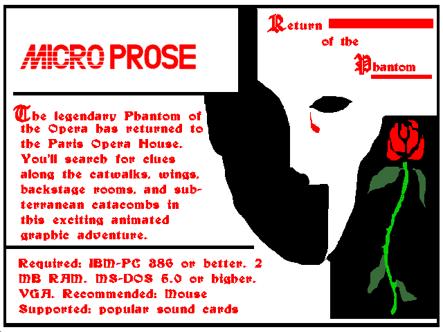 Return of the Phantom Other (Microprose promo images)