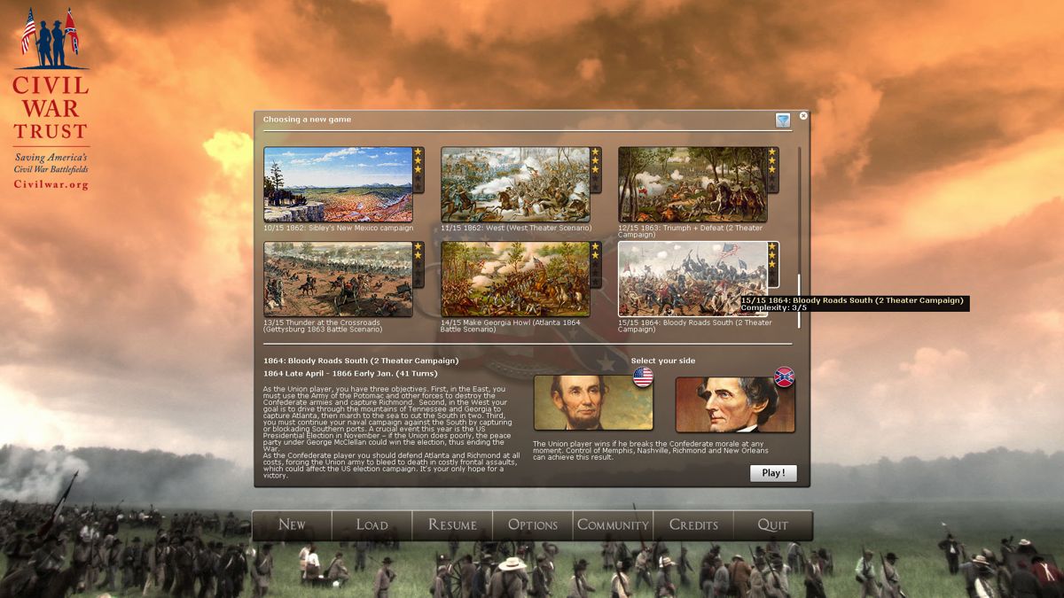 Civil War II: The Bloody Road South Screenshot (Steam)