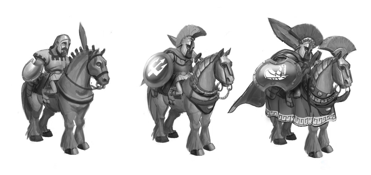 Age of Empires Online Concept Art (Concept Artwork): Greek cavalry