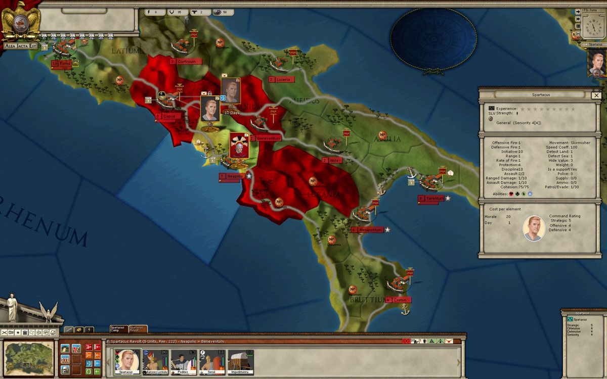 Alea Jacta Est: Spartacus 73BC Screenshot (Steam)