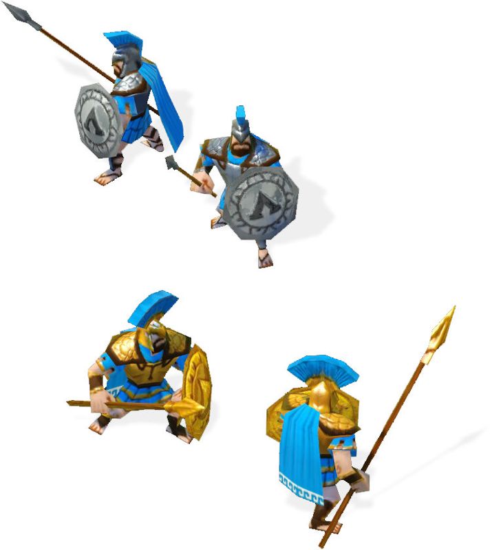 Age of Empires Online Concept Art (Concept Artwork): Greek hoplite units