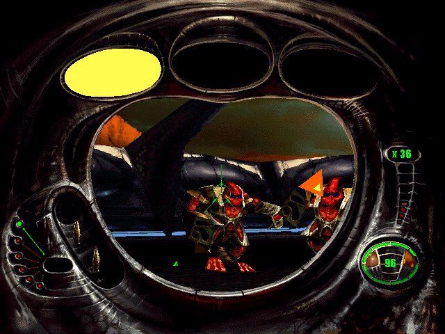 MDK Screenshot (Playmates Interactive Entertainment website, 1997-03-20): Sniper mode