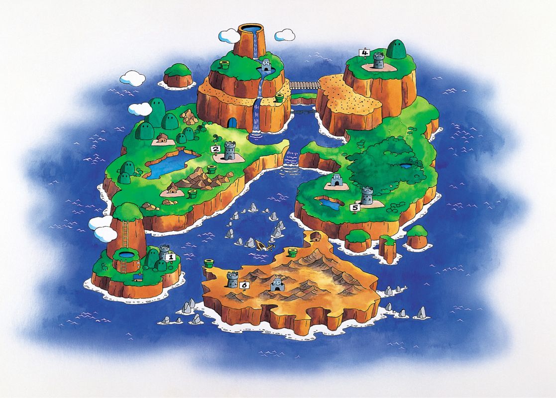 Super Mario World: Super Mario Advance 2 Other (Official Press Kit ): A2_map_of_dinosaur_land_ad_03