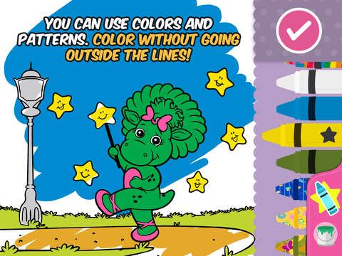 Color with Barney Screenshot (iTunes Store)