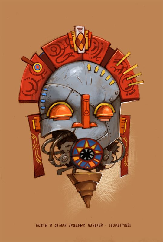 Cargo! The Quest for Gravity Concept Art (Official Website): Mask 1 Chronos