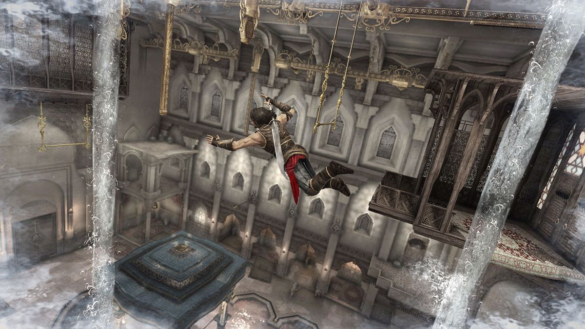 Prince of Persia: The Forgotten Sands Screenshot (ubisoft.com, official website of Ubisoft): Jumping towards a ledge