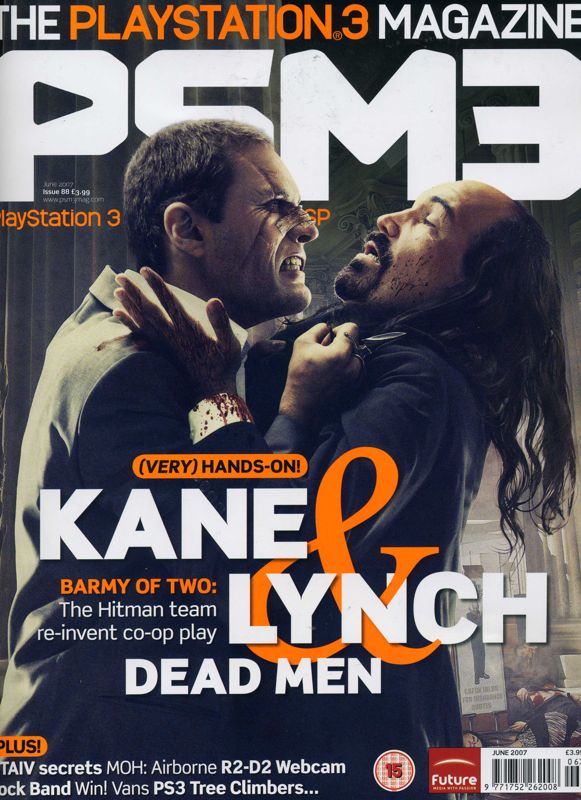 Kane & Lynch: Dead Men Other (Kane & Lynch Fansite Kit): PSM3 magazine front cover (June 2007)