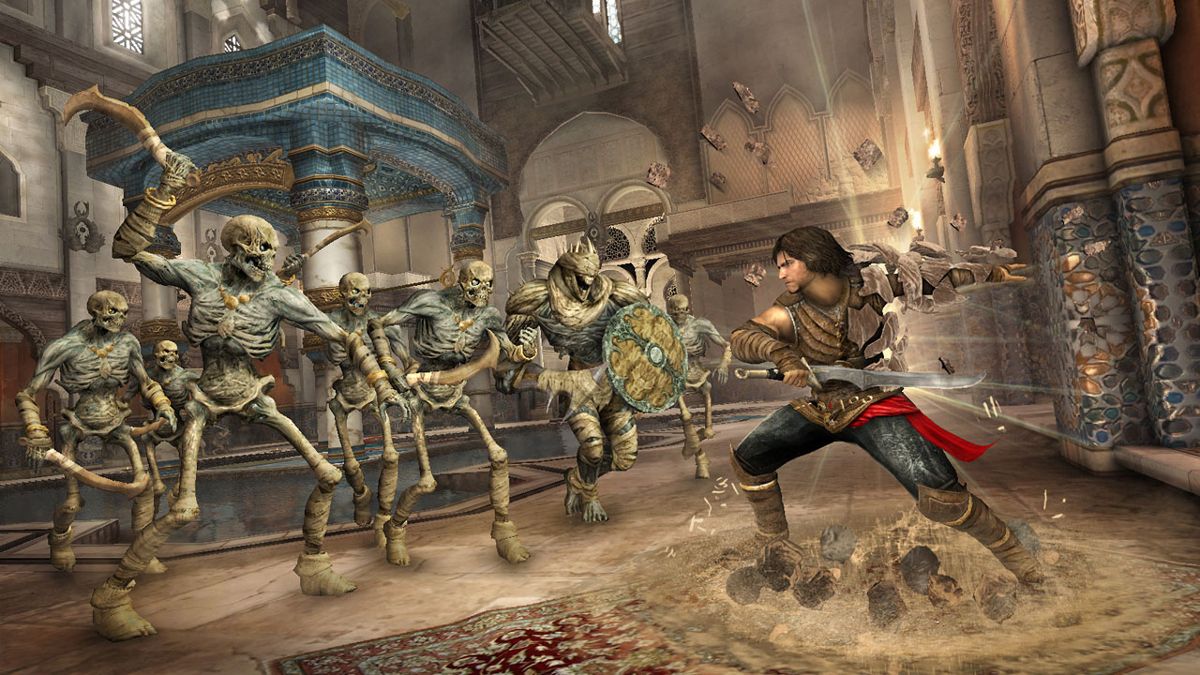 Prince of Persia: The Forgotten Sands Screenshot (ubisoft.com, official website of Ubisoft): Fighting skeletons