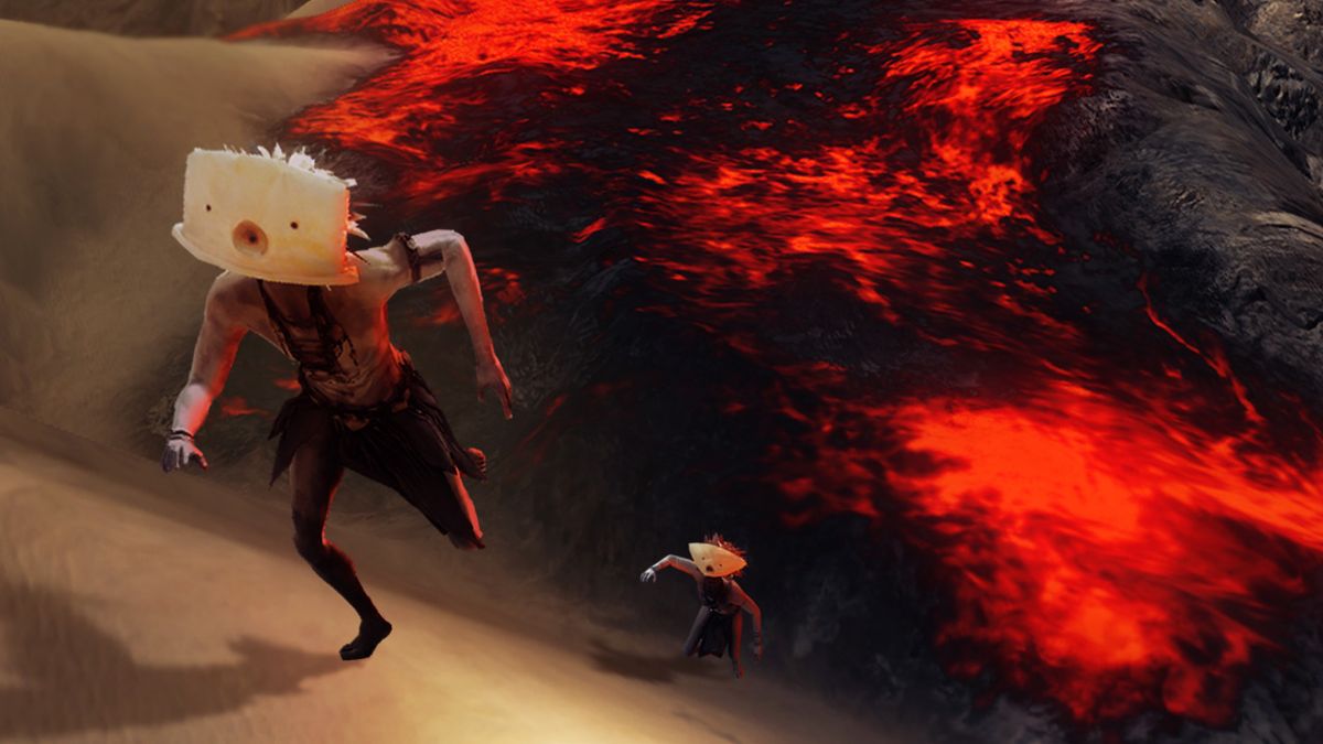 From Dust Screenshot (ubisoft.com, official website of Ubisoft): Running from lava