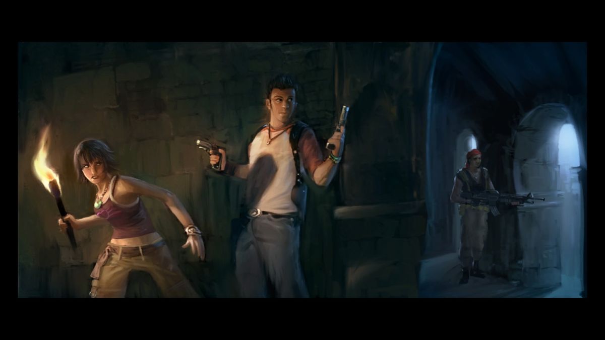 Uncharted: The Nathan Drake Collection Concept Art (Uncharted 1 - in game reward bonus gallery)