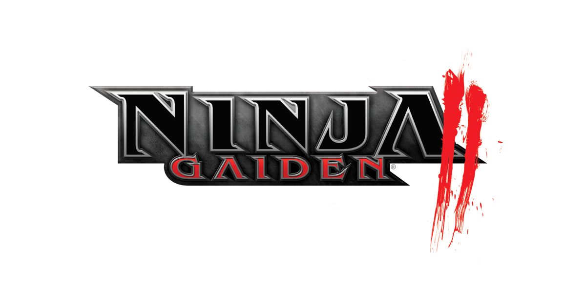 Ninja Gaiden II Logo (Ninja Gaiden II official media assets.): Official logo.