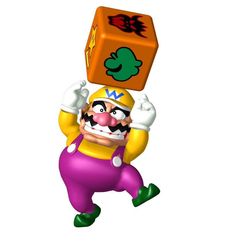 Mario Party Render (Official Press Kit - Renders and Cover Art): Wario