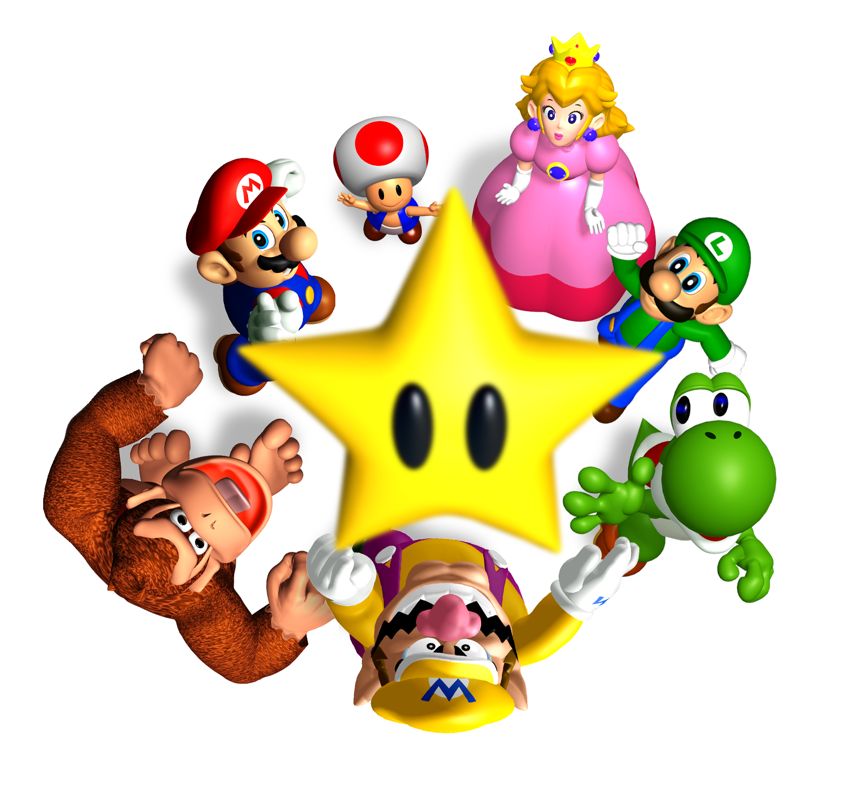 Mario Party Render (Official Press Kit - Renders and Cover Art): Looking at Star