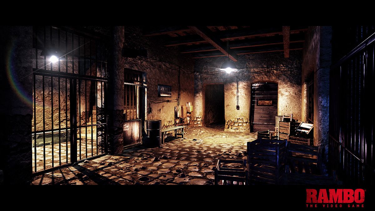 Rambo: The Video Game Screenshot (Official Web Site (2016)): Environment, Soviet Base Interior
