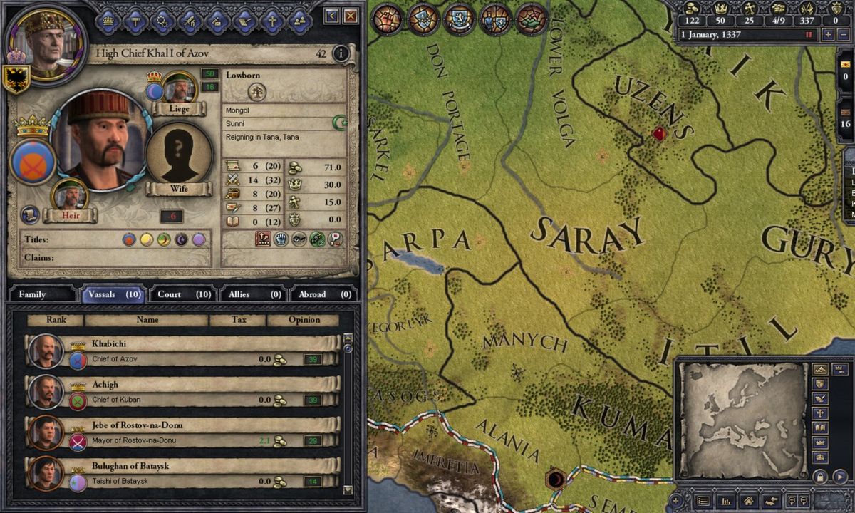 Crusader Kings II: Mongol Faces Screenshot (Steam)
