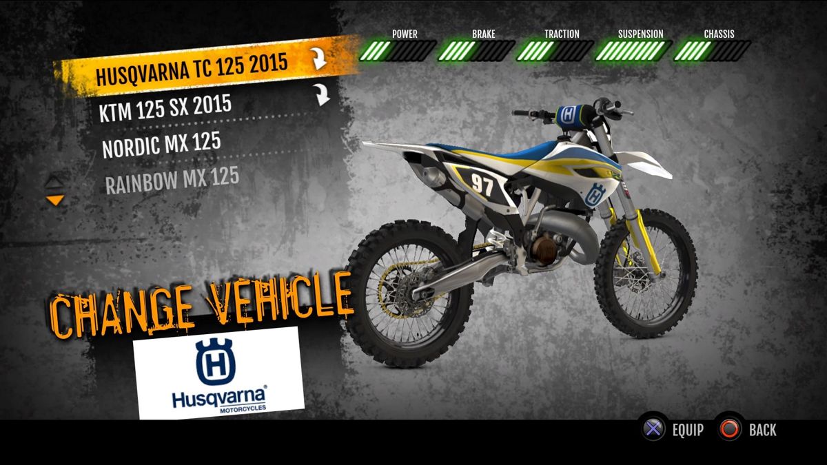 MX vs. ATV Supercross Encore: 2015 Husqvarna TC 125 MX Screenshot (Steam)