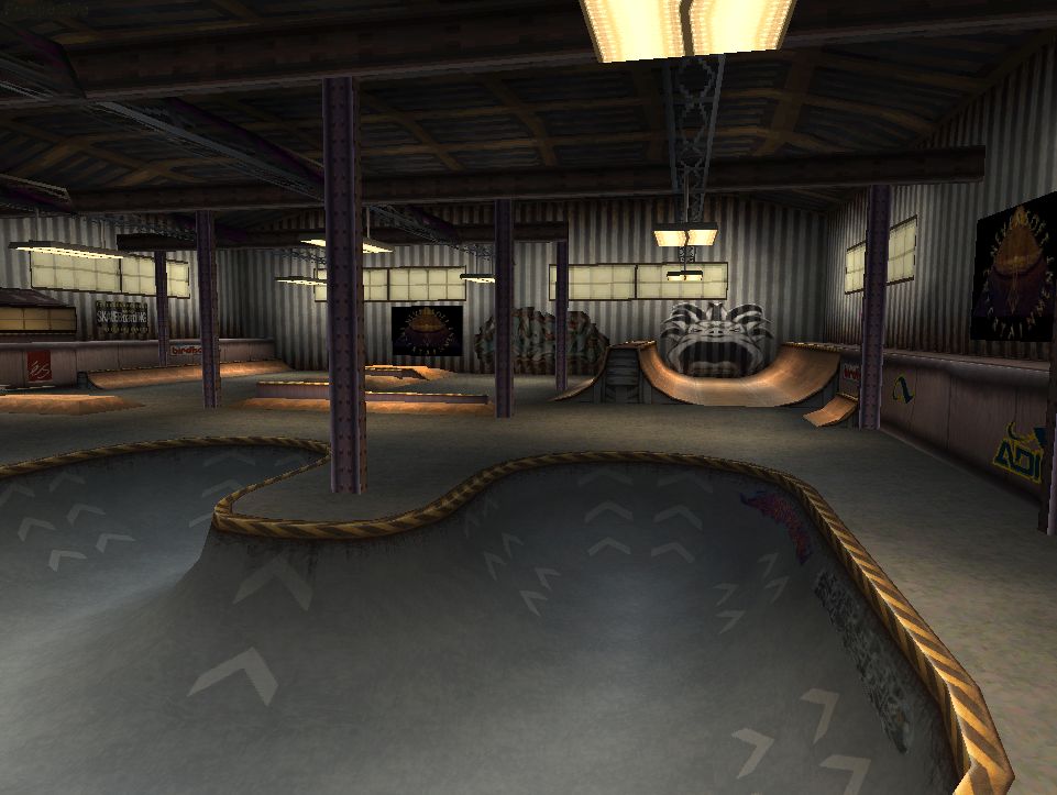 Tony Hawk's Pro Skater Screenshot (Official Press Kit - Rendered Level Screenshots ): Jow Vans