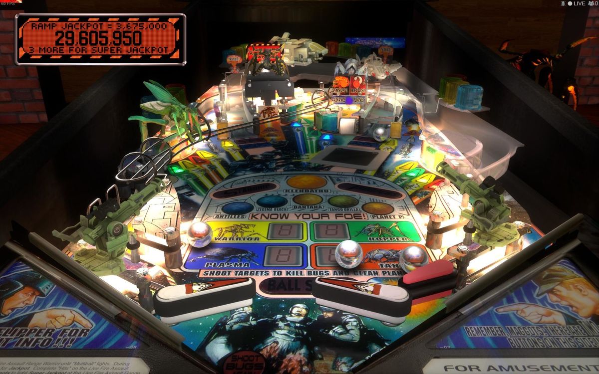 Stern Pinball Arcade: Starship Troopers Screenshot (Steam)