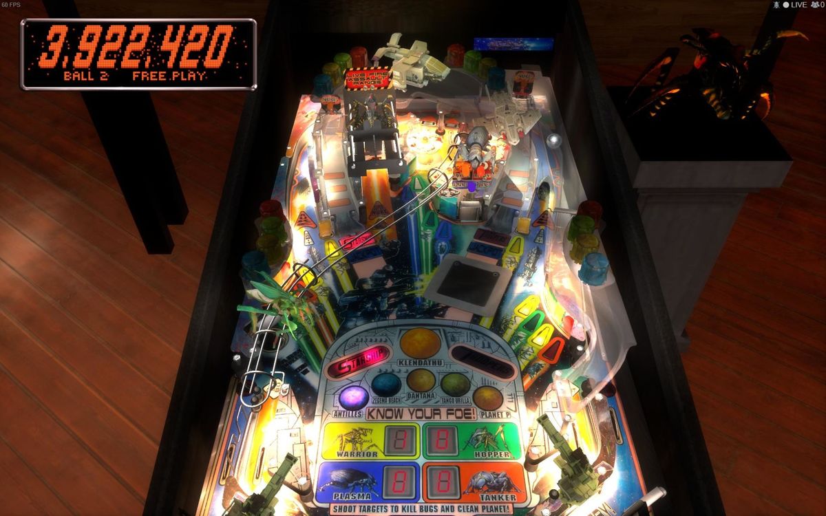 Stern Pinball Arcade: Starship Troopers Screenshot (Steam)