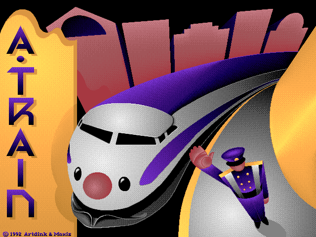 A-Train Screenshot (Slide show demo, 1993-05-11): Introducing A-Train from MAXIS.