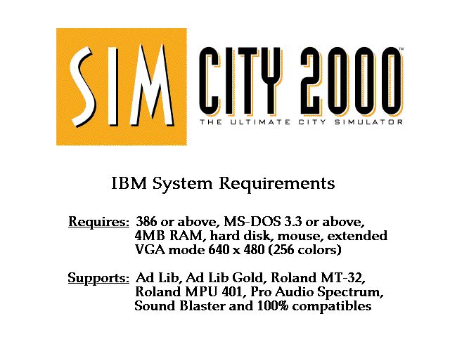 SimCity 2000 Screenshot (Slide show demo, 1993-10-13)