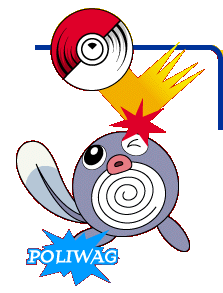 Pokémon Pinball Render (Official Game Pages - Pokémon.com): Poliwag Hovered over