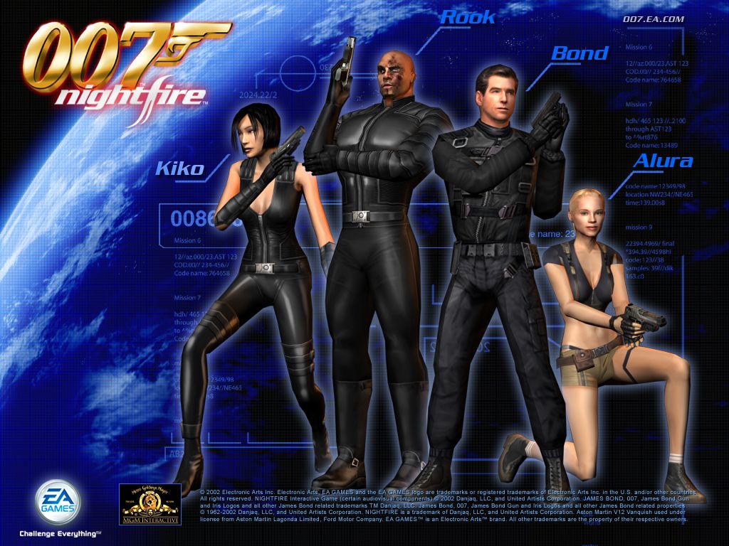 007: Nightfire Wallpaper (Official website, 2003): Group