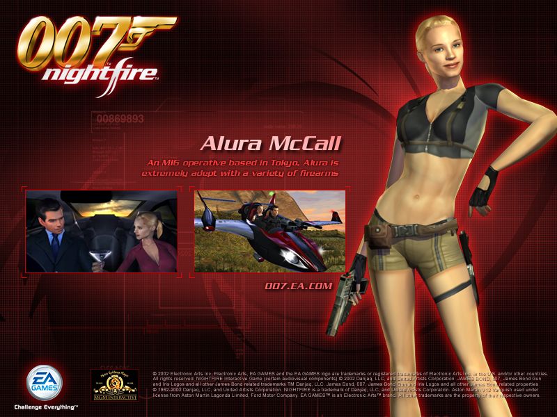 007: Nightfire Wallpaper (Official website, 2003): Alura