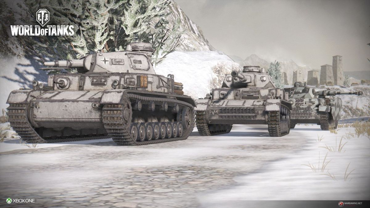 World of Tanks: Xbox 360 Edition Screenshot (console.worldoftanks.com, official website of Wargaming.net): The three Pz.Kpfw. IV types, Ausf. A, D, and H