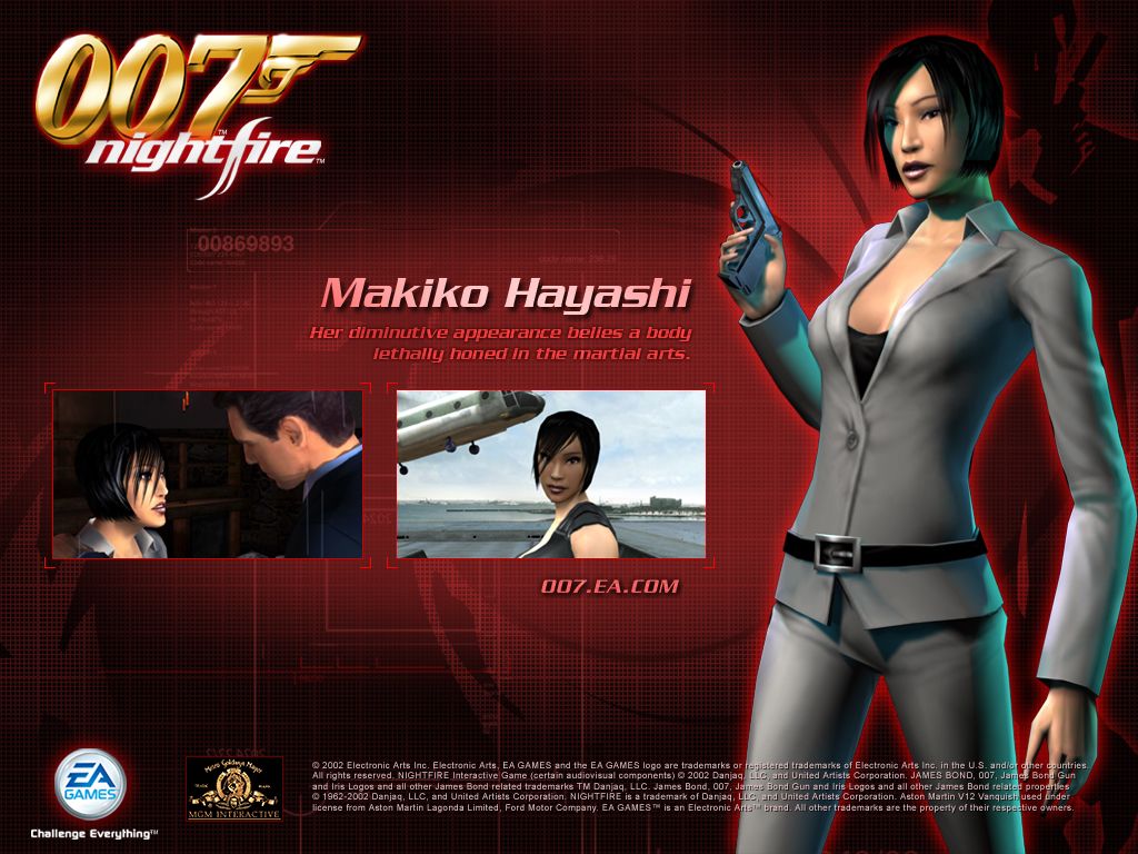 007: Nightfire Wallpaper (Official website, 2003): Kiko