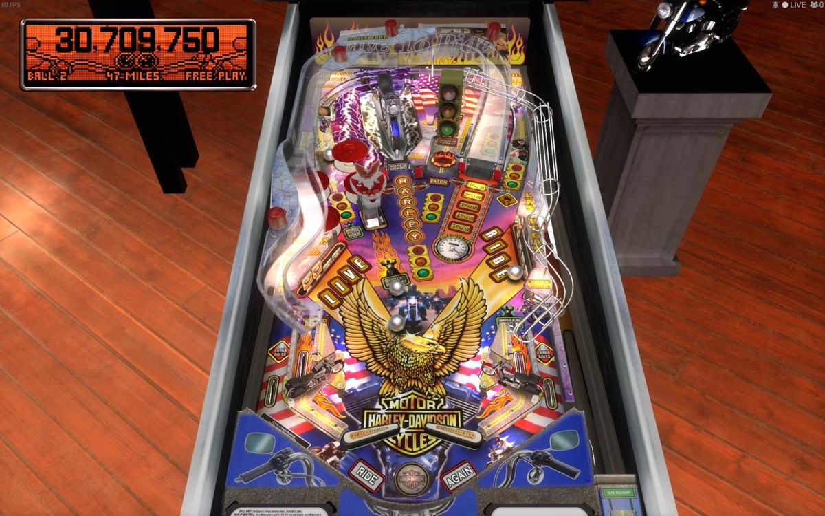 Stern Pinball Arcade: Harley Davidson Screenshot (Steam)