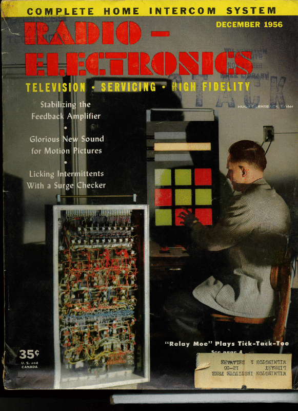 Relay Moe Other (Radio Electronics 1956-12): Magazine cover