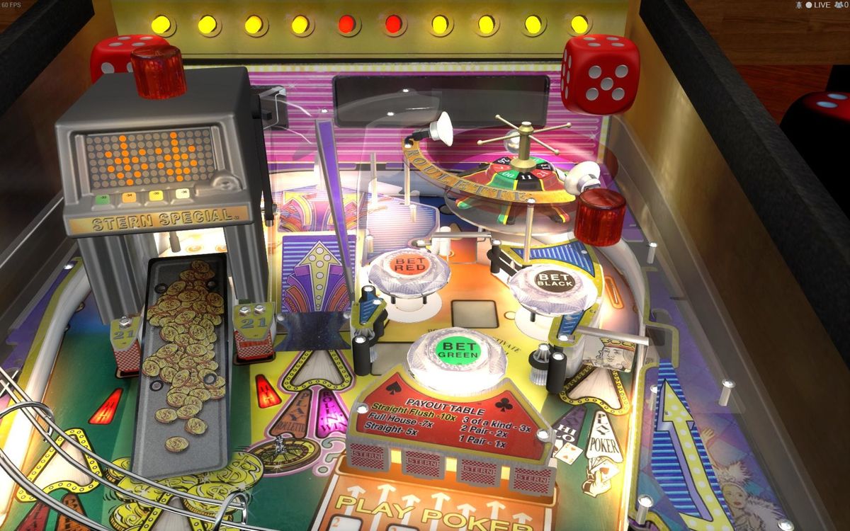 Stern Pinball Arcade: High Roller Casino Screenshot (Steam)