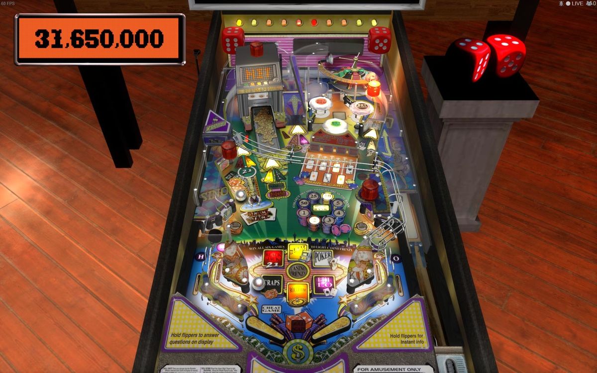 Stern Pinball Arcade: High Roller Casino Screenshot (Steam)