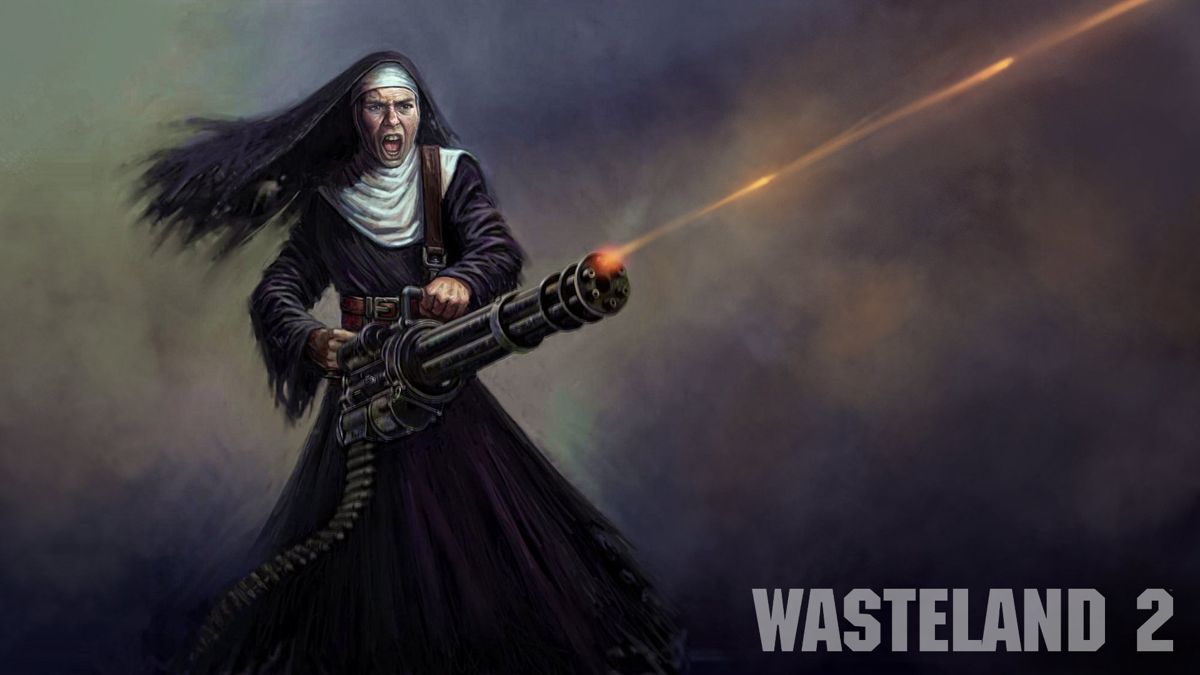 Wasteland 2 Wallpaper (Wallpaper): Pistol Packing Priest Female