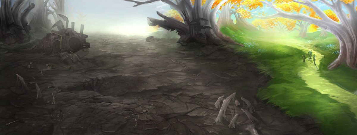 World of WarCraft: The Burning Crusade Concept Art (Battle.net, World of Warcraft page (2016)): Region, Swatch of Destruction