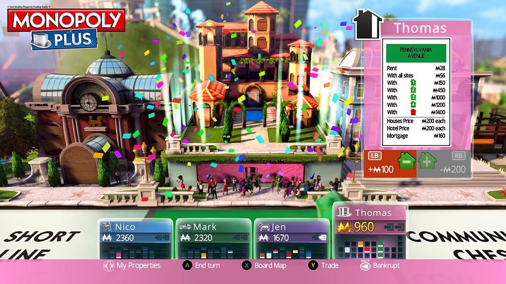 Monopoly Plus Screenshot (Xbox.com product page)