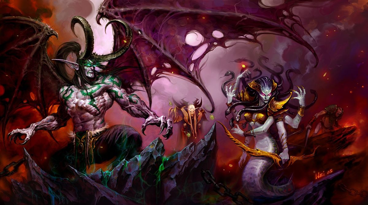 World of WarCraft: The Burning Crusade Concept Art (Battle.net, World of Warcraft page (2016)): Illidan