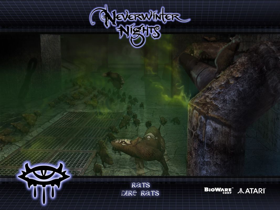 Neverwinter Nights Wallpaper (Official website, 2002): Rat Rats added in patch 1.27