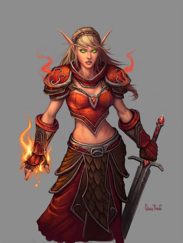 World of WarCraft: The Burning Crusade Concept Art (Battle.net, World of Warcraft page (2016)): Blizzcon 2007, Blood Elf
