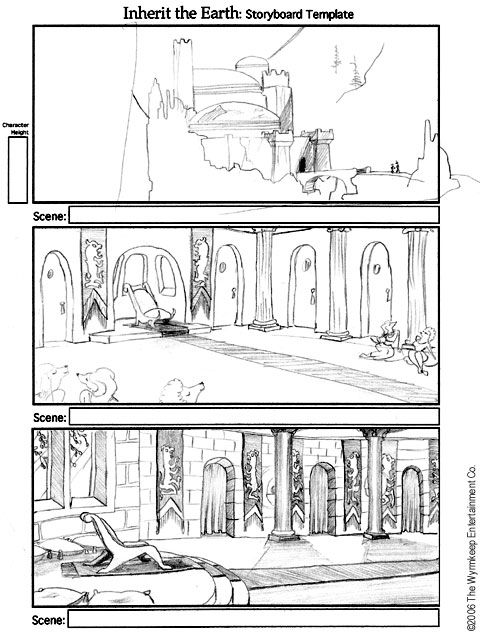 Inherit the Earth: Quest for the Orb Concept Art (Official Website): Storyboards #2 by Ed Lacabanne