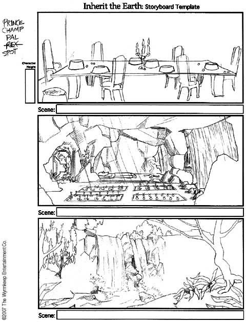 Inherit the Earth: Quest for the Orb Concept Art (Official Website): Storyboards #4 by Ed Lacabanne