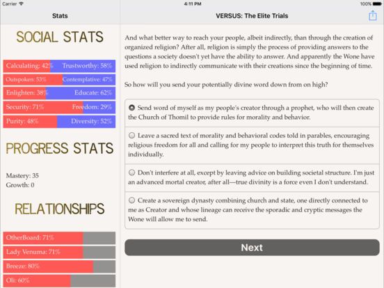 Versus: The Elite Trials Screenshot (iTunes Store)