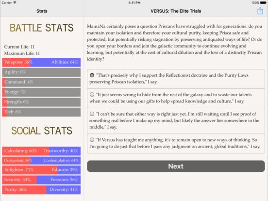 Versus: The Elite Trials Screenshot (iTunes Store)