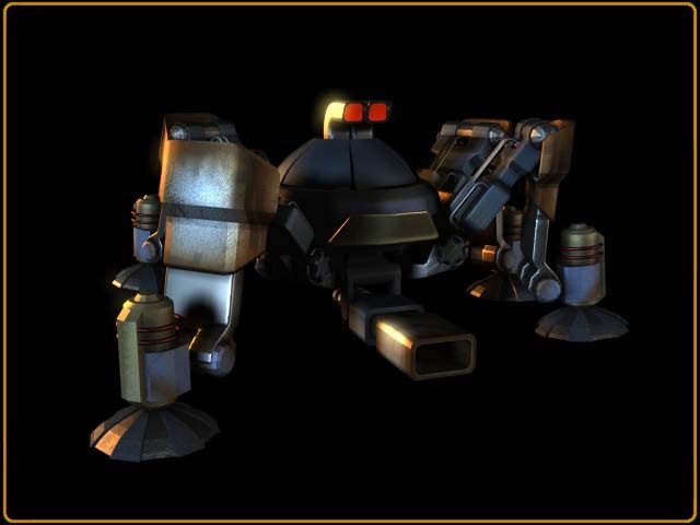 Outlive Render (Continuum website, 2001): Morpher - the robotic unit responsible for base construction. The Morpho can unfolds itself into any Robotic building.