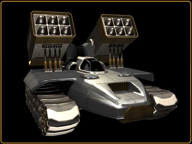Outlive Render (Continuum website, 2001): Rocket launcher - designed to deal exclusively as a counter attack to airborne threats, you can get rid of several aircrafts for good if you have a good number of these beauties.
